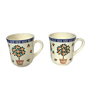 Wood & Sons Orangery 2 Mugs made in England vintage